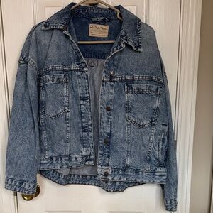 We The Free Blue Denim Jacket